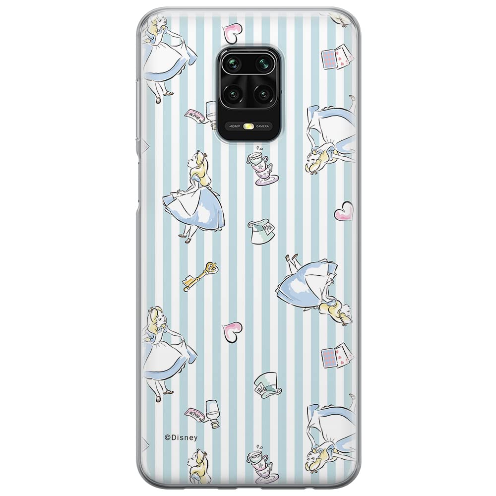 ERT GROUP mobile phone case for Xiaomi REDMI NOTE 9 PRO/ 9S original and officially Licensed Disney pattern Alice 001 optimally adapted to the shape of the mobile phone, case made of TPU