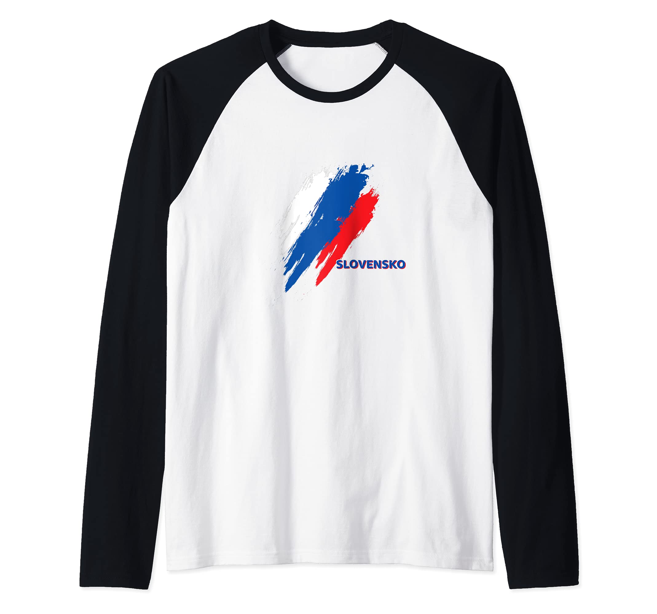 Flag Slovakia Raglan Baseball Tee