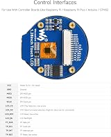 Waveshare 1.28inch LCD Display Module IPS Touch Panel 240x240 SPI I2C GC9A01 view 7