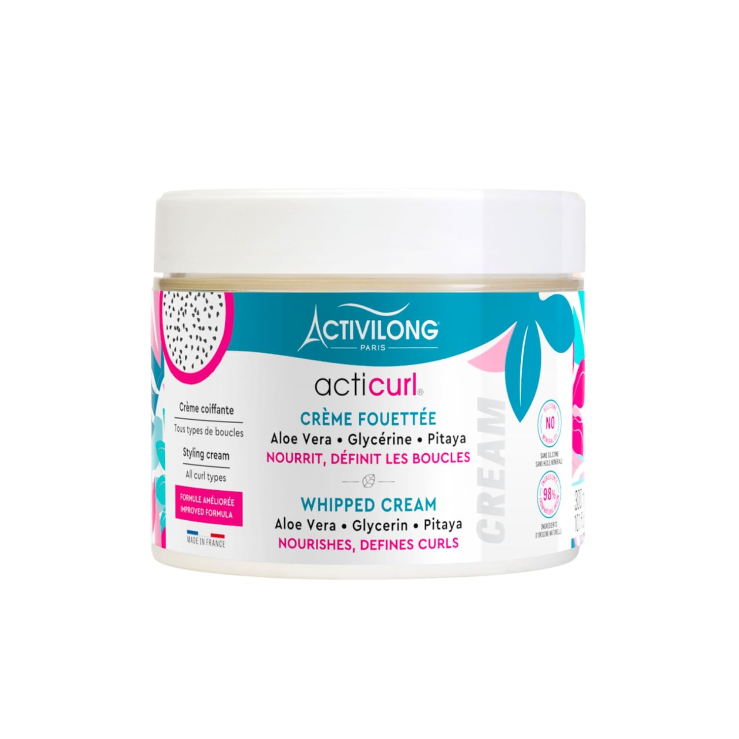 Activilong Acticurl Whipped Cream Curl Cream Aloe Vera Glycerin Pitaya 300 ml