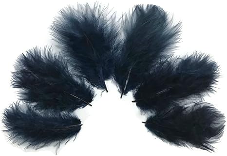 Amazon Com 1 4 Lb Navy Blue Turkey Marabou Short Down Fluffy