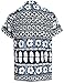 La Leela Men's Aloha Hawaiian Shirt Short Sleeve Button Down Casual Beach Party Blue