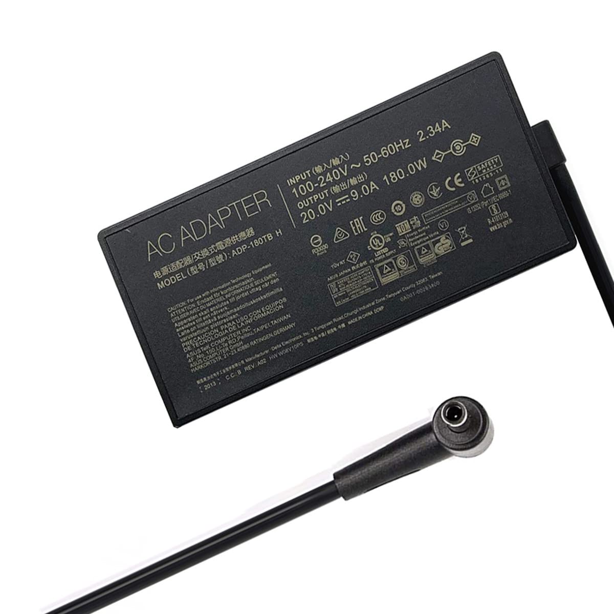 Photo 1 of 180W 20V 9A 6.0x3.7mm ADP-180TB H AC Adapter for Asus Rog Zephyrus G14 GA401 G15 GA502, Asus Tuf F15 Charger