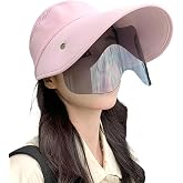 Wide Brim Sun Hat for Women Goggles UV Protection Beach Visor Cap Sports Golf Hiking