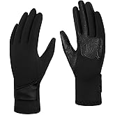 Jökulríki Winter Gloves for Women - Touchscreen Spandex Fleece Lining Cold Weather Gloves Anti-slip Driving Gloves