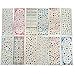 AMA(TM) 12 Sheets Water Transfer Nail Art Stickers 3D Design Manicure Tips Decal Decor Nail Tips Decorations (Multicolor)