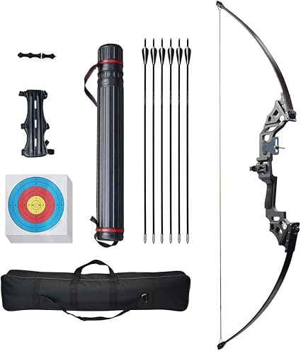 Amazon Com D Q Takedown Recurve Straight Bow Longbow Archery Bow