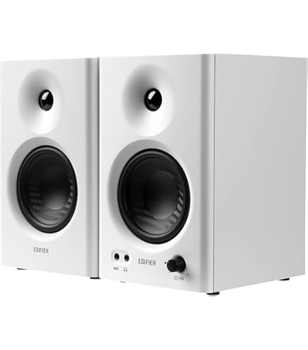 Pioneer DJ 4-inch Desktop Active Monitor Speaker - White (DM
