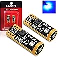 LASFIT 194 LED Bulb Blue 168 T10 192 2825 W5W LED Bulb Canbus Error Free, Non-Polarity 400LM Extremely Bright for Dashboard Light, Dome Map Courtesy Door Trunk Cargo Lights, Pack of 2