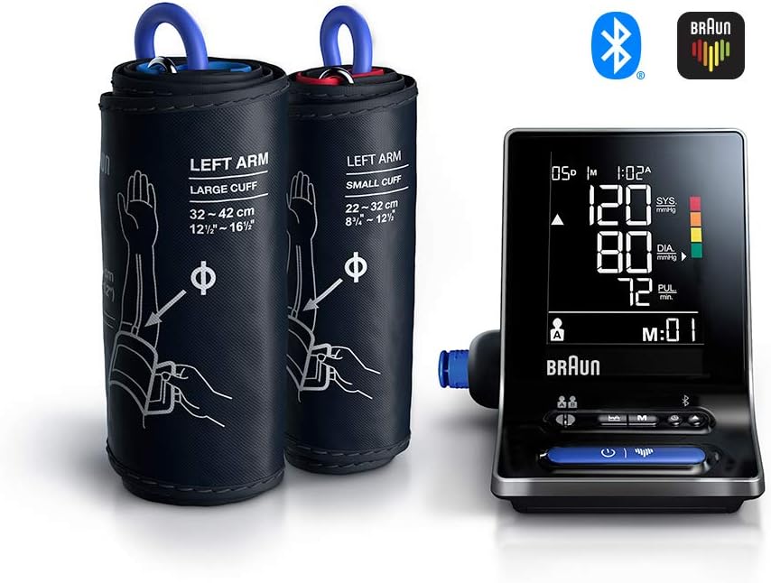 Braun ExactFit 5 Connect Smart Upper Arm Blood Pressure Monitor, Braun Healthy Heart app compatible - Image 3