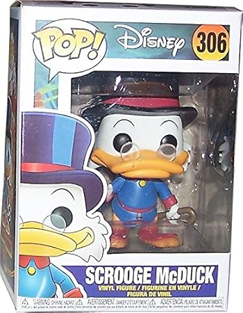 Duck Tales Pop Vinyl Figur # 306: 'Onkel DAGOBERT im Blauen Outfit mit Stock und Taler in der Hand