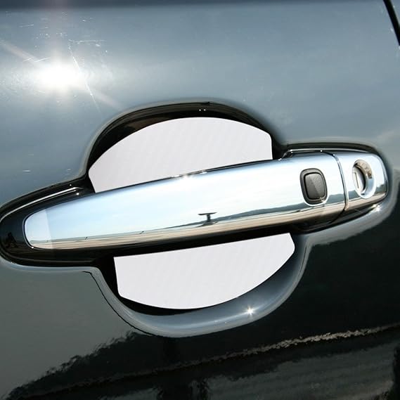 White Unique New 4Pcs Car Door Handle Cup Scratch Guards