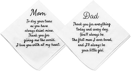 handkerchief for dad on wedding day