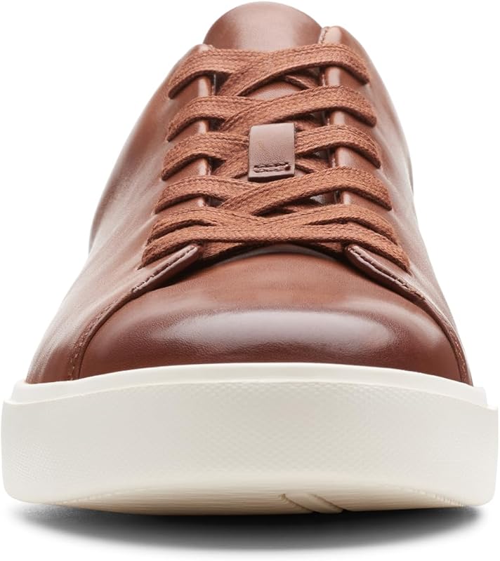 Clarks un costa lace, tênis masculino, british tan lea, 43 eu