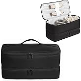 GENCAM Double-Layer Carrying Case for Shark Flexstyle, Travel Case for Shark 430/440 Flex Style, Portable Storage Bag for Shark Flexstyle/Dyson Airwrap Styler and Attachments (Black Patent Pending)