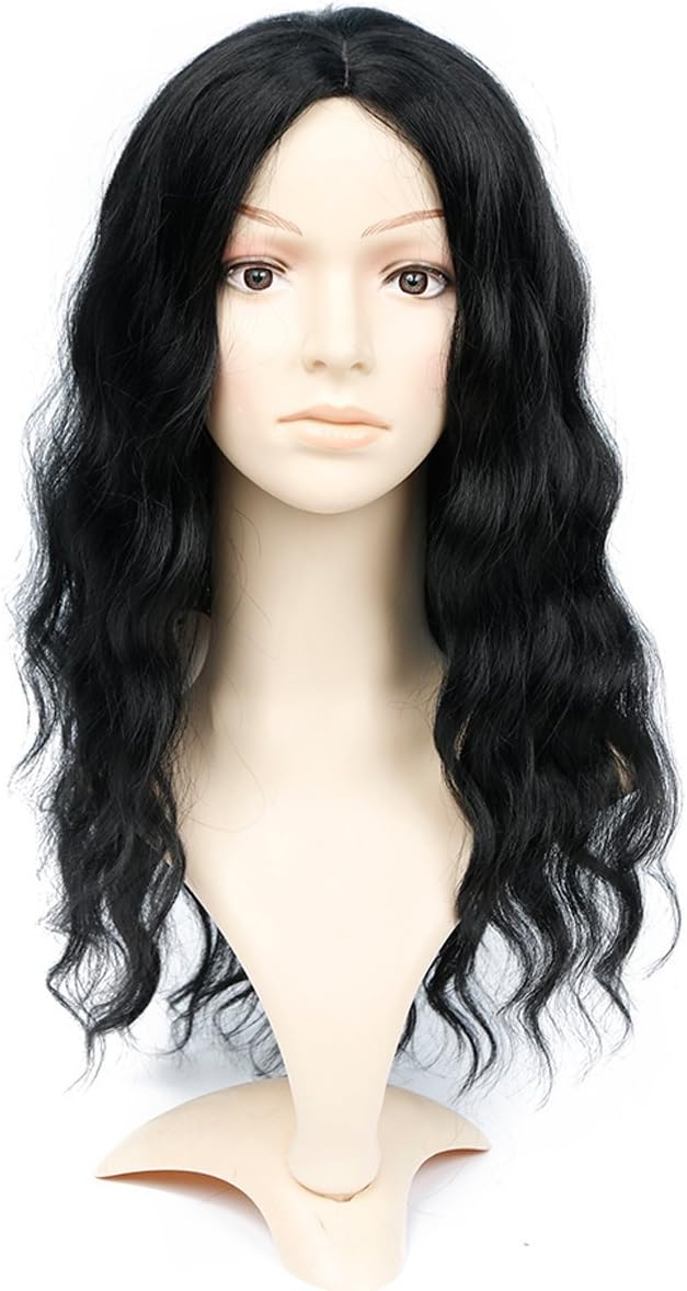 Synthetic Wigs For Black Women Natural Wavy Style Black Color 22"(#1b)