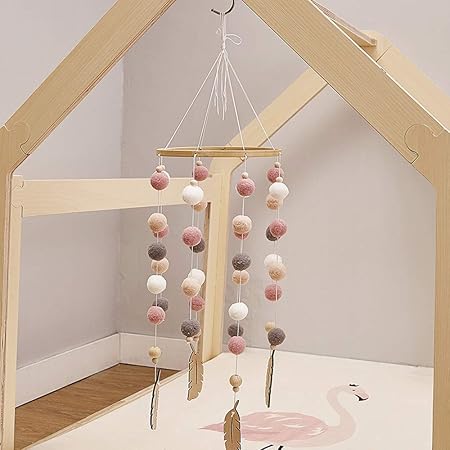 Baby Toddler Toys Asdomo Baby Crib Mobile Felt Ball Mobile