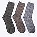 5 Pairs of Thick Knit Warm Casual Cotton Crew Winter Socks for Women