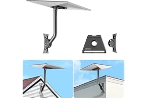 Starlink Gen 3 Mount, Adjustable Angle Starlink Roof/Wall Mount with Pipe Adapter , Star Link Mounting Kit Gen 3 for Standard