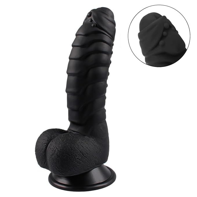 title=Dildo Realistic, James Love Liquid Silicone Dildo G Spot Stimolare con Ventosa,