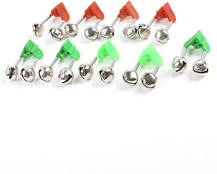 Amazon Uxcell 釣り鈴 フィッシュ ベル アラーム 釣り道具 ライト付き鈴 フィッシュ ロッド フィッシュ ポール 9個入り クリップ マウント 2ベル アラート Uxcell ロックフィッシュ アジングロッド