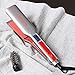 SAMSARA Professional Flat Iron Hair Straightener, 1.75 inch Wide Panel, Touch Control Adjustable Sensitive Temperature up to 450F, 3D Floating Titanium Plates,15s Instant Heat up, Dual Voltage, Greythumb 1