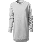 Design by Olivia Women's Casual Oversized Loose Fit Crewneck Long Sleeve Fleece Pullover Sweatshirts Tunic S~3X