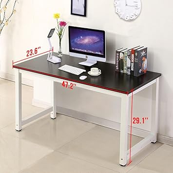 Amazon Com Mecor Computer Desk Pc Laptop Table Work Station Home Office Furniture Black Furniture Decor