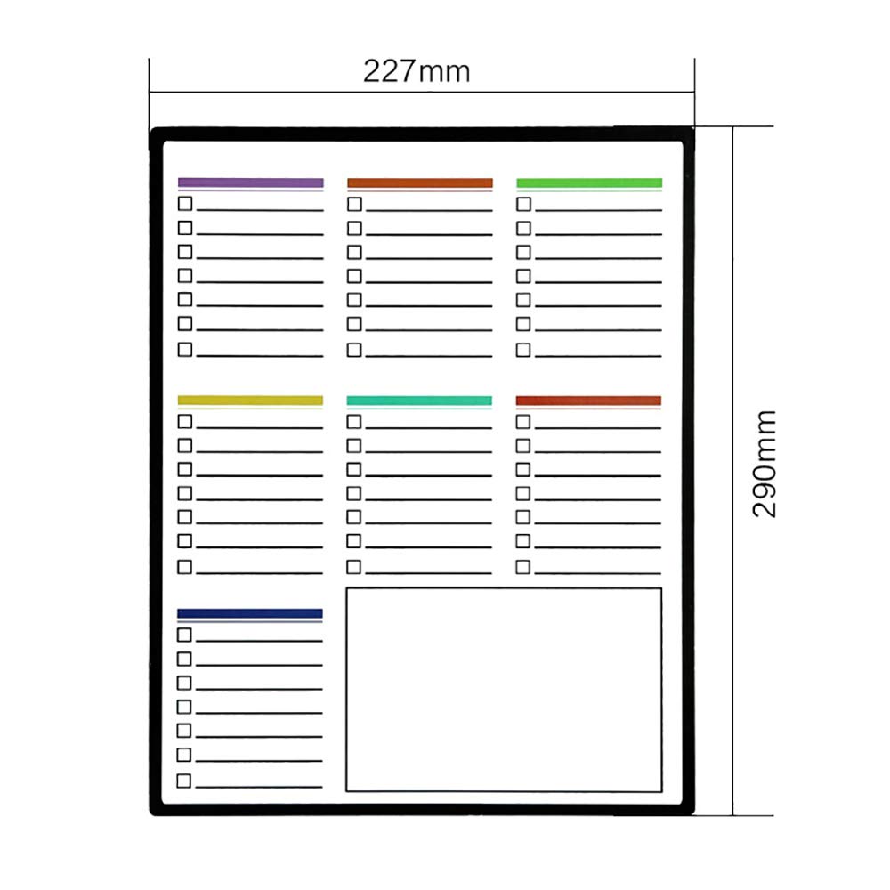 AIMMMY Magnética Junta Nevera, Nevera Magnética Calendario Tabla ...