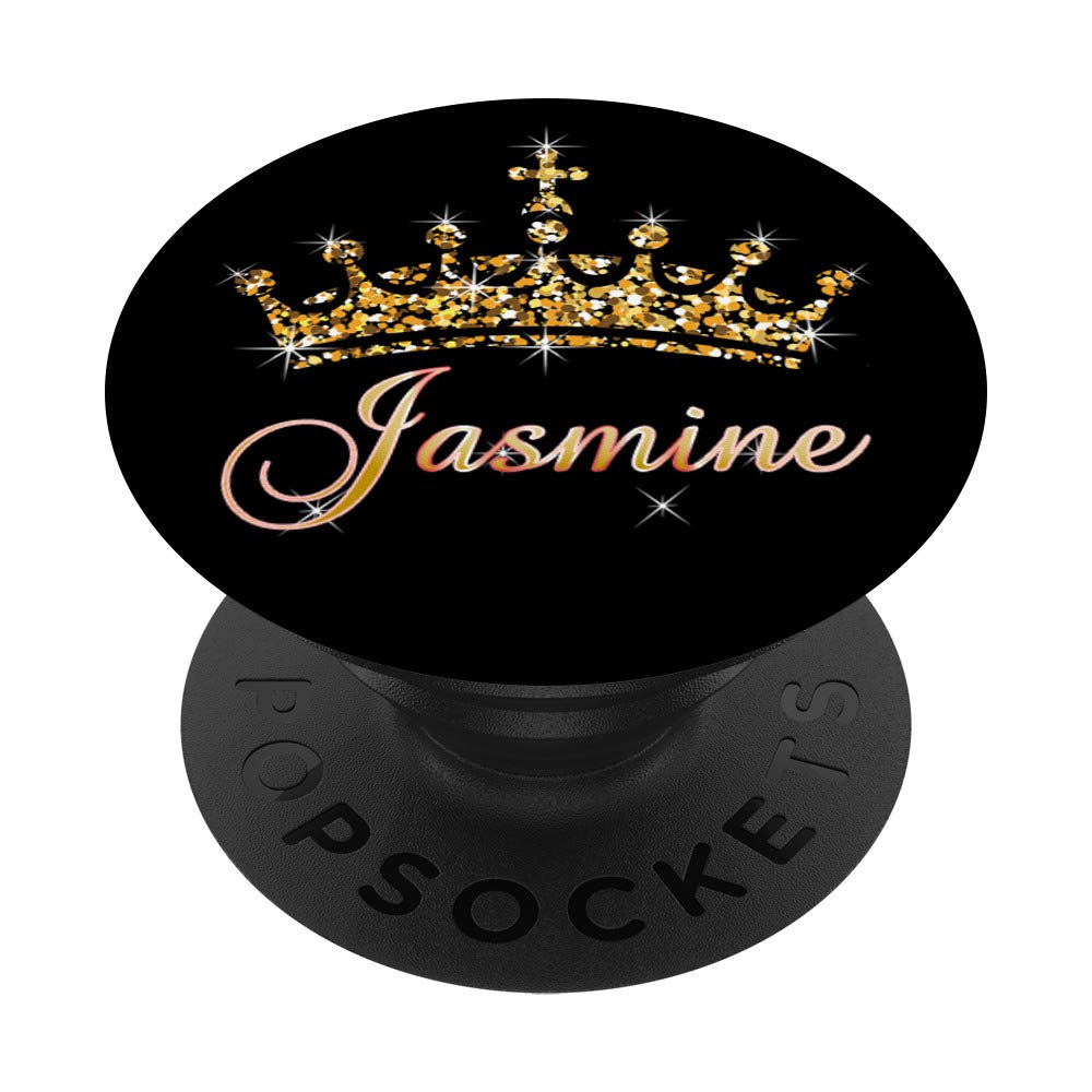 Jasmine Name with Tiara Crown Queen Princess - Jasmine PopSockets PopGrip: Swappable Grip for Phones & Tablets