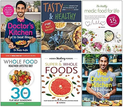 The Doctors Kitchen Eat to Beat Illness, Tasty and Healthy, Healthy Medic Food for Life, Whole Food Healthier Lifestyle Diet, Hidden Healing Powers, Doctors Kitchen 6 Books Collection Set