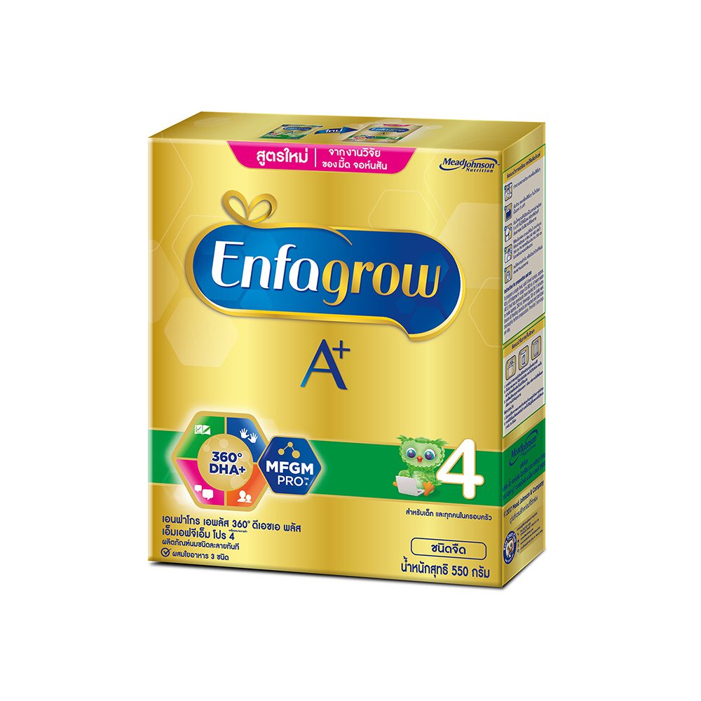 Enfagrow Instant Milk Powder A+ 360 Mind Plus 4 , Plain Flavored 550g