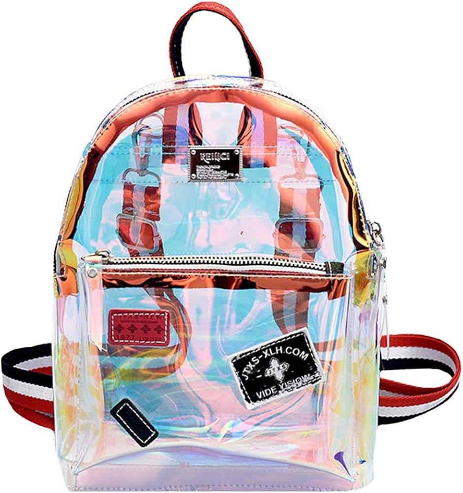 iridescent clear crossbody bag