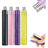5 Petal Flower Nail Dotting Pen, 1.8mm Fine Tip, Nail Art Tool for Painting, Sculpting, Rhinestone DIY and Salon, 4 Pieces