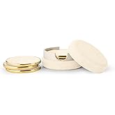 AERIN Cream Shagreen Coaster Set of 4
