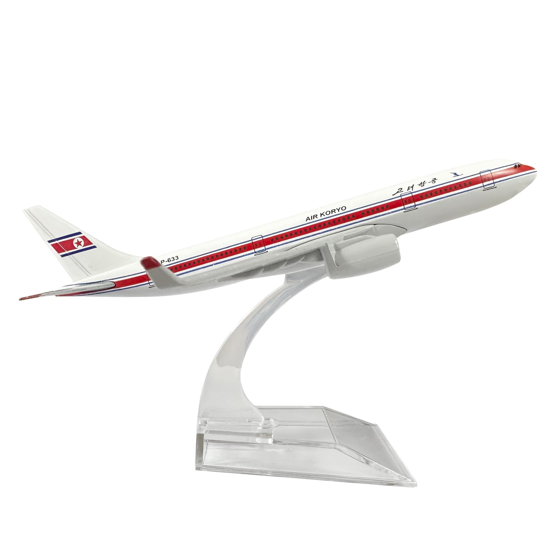 Bswath Model Airplane 1:400 Scale Model Korean Airlines Airbus 330 Model Plane Metal Plane Model Die-cast Alloy Airplanes for Gift and Collection