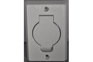 Built in Central Vacuum Cleaner White Auto Inlet Round Door Plastiflex