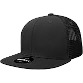 DECKY 6 Panel High Profile Structured Cotton Blend Trucker Hat