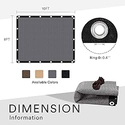 VICLLAX 90% Shade Fabric Sun Shade Cloth Privacy