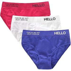 3 Pack Seamless Cotton Panties for Women Breathable Comfort for Yoga Sports, Fitness, Daily Essentials, Party