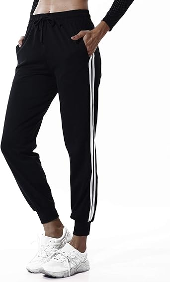 jogging pants with side stripe