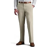 Haggar Men's Premium No Iron Khaki Classic Fit Flat Front Casual Pant (Regular and Big & Tall Sizes)