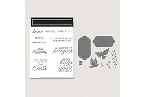 LEEKEER Stampin' Up 2025-2026 Premium Stamps and Dies Bundle - DIY Christmas Halloween,Thanksgiving Greeting Card Making Kit with Cutting Dies (262)