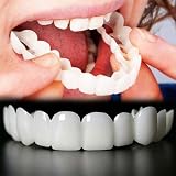 JUXINE 4 Pairs False Teeth Instant Veneers Temporary Dentures Snap on Smile view 2