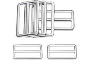 M METERXITY Pack Tri Glide Metal Buckles, Zinc Alloy Slider Belt Strap Adjuster for Strap Keeper/Bag Straps/Dog Collars