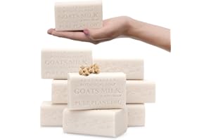 Australian Botanical Soap 6.6 OZ, Pack of 8, Goat Milk Soap Bars with Soya Bean Oil, Enriched with Organic Shea Butter, Suitable for All Skin Types, Packaging May Vary