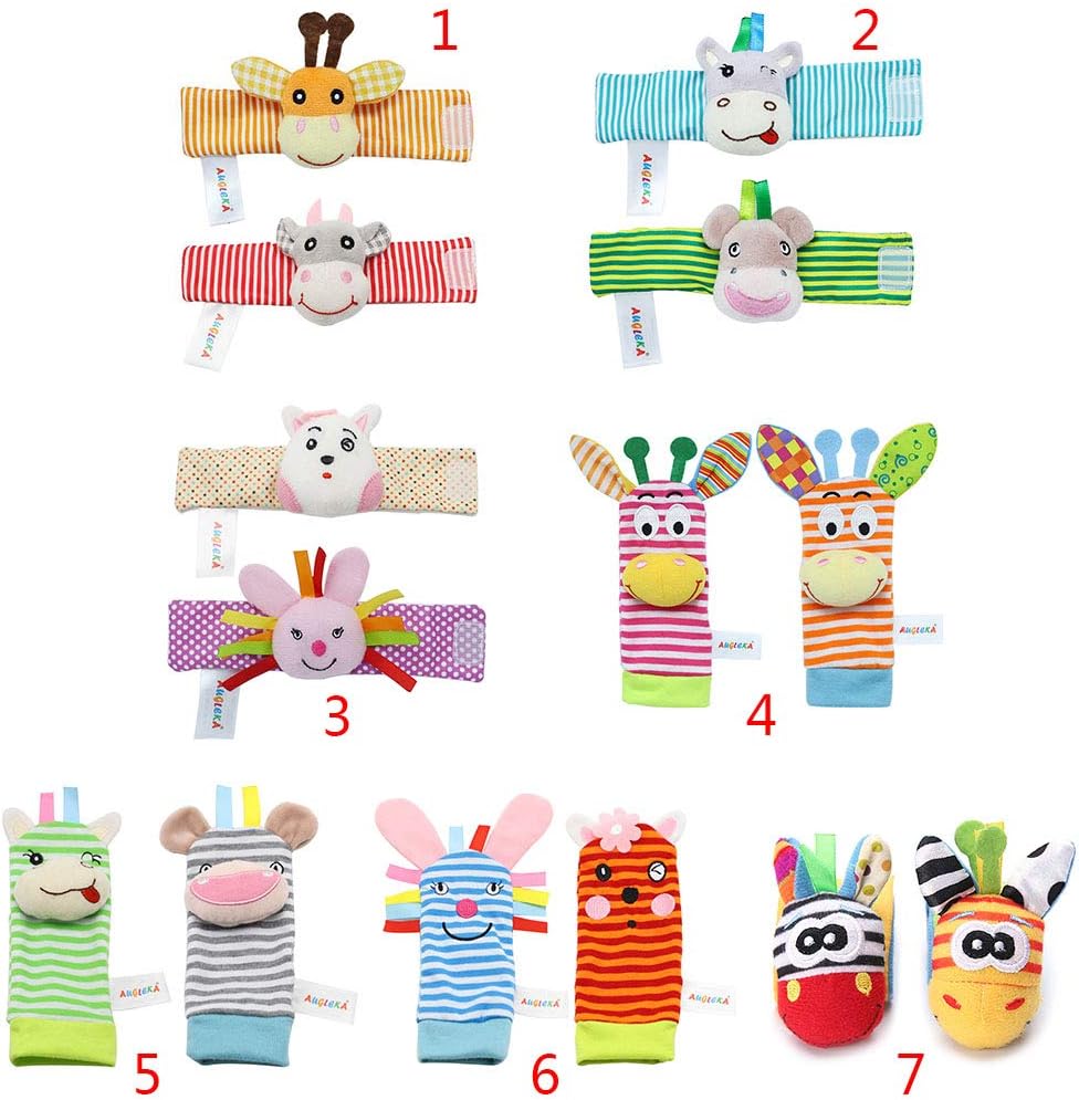 Groomy Bebe Hochet 4 Nouveau Ne Animal Hochet En Peluche Bracelet Bebe Chaussette Souple Bebe Dessin Anime Jouet Hochets Jeux Et Jouets Lawawarenesssociety In