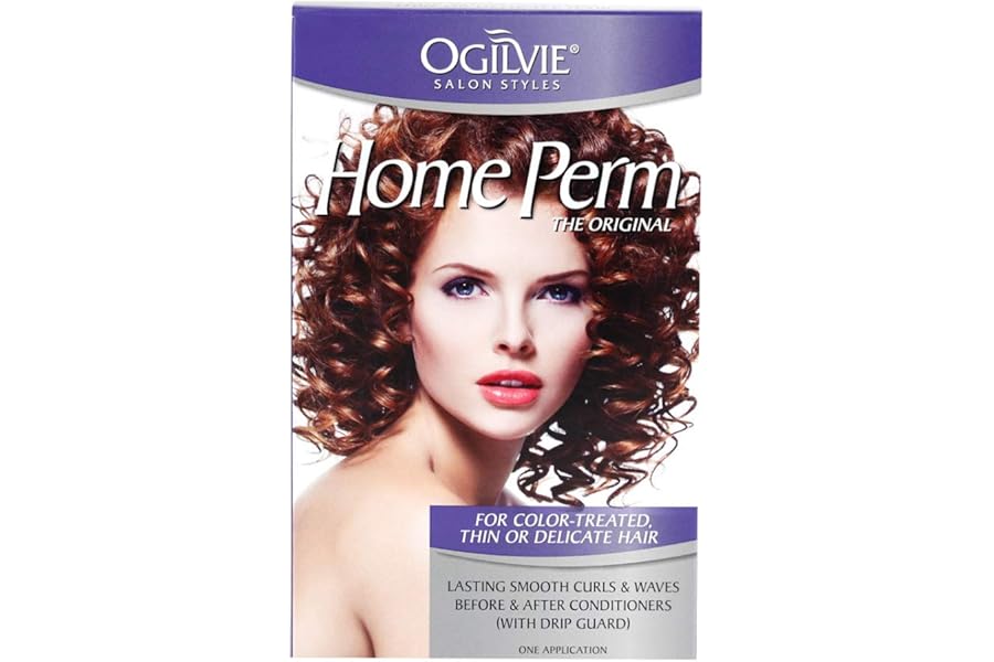 Ogilvie Salon Styles Home Perm The Original – For Color Treated, Thin, or Delicate Hair – 1 Application