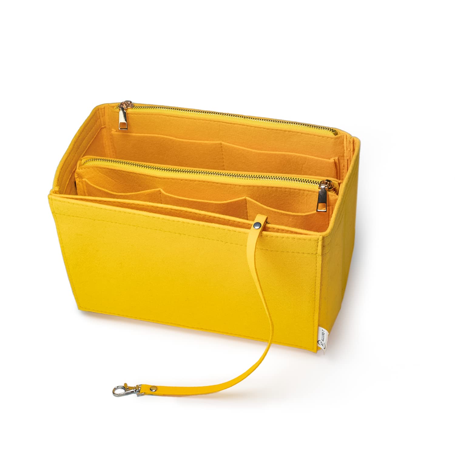 AT Allure-T Handbag Organizer with Key Chain, Felt, Yellow, Handbag Organizer
