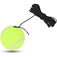 Yosoo Health Gear Replacement String and Ball, Portable Tennis Balls, Lightweight Tennis Single Player Practice with Rubber Rope String for Indoor and Outdoor Practice